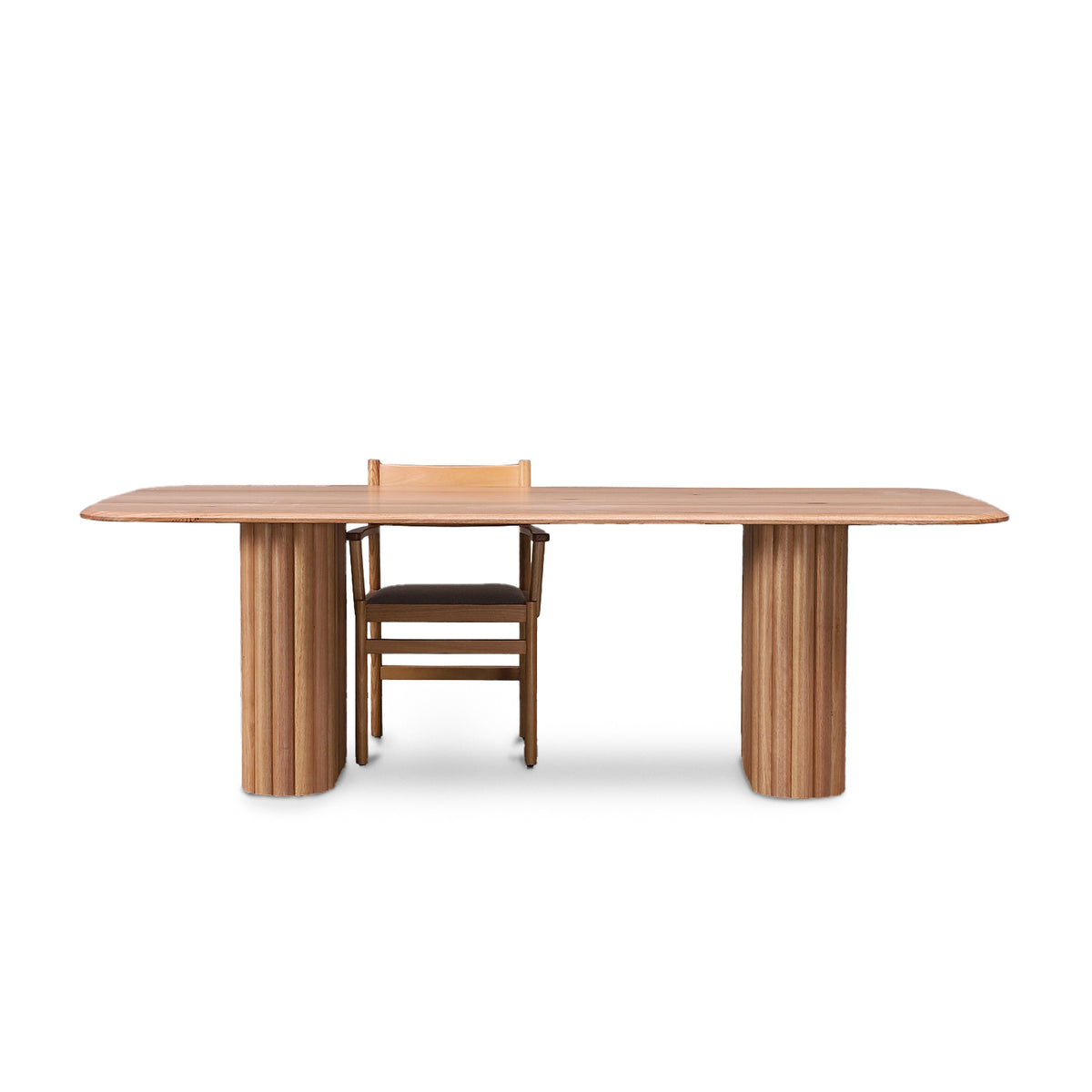 CDT10666-MA 2.4m Dining Table - Natural | Calibre Furniture