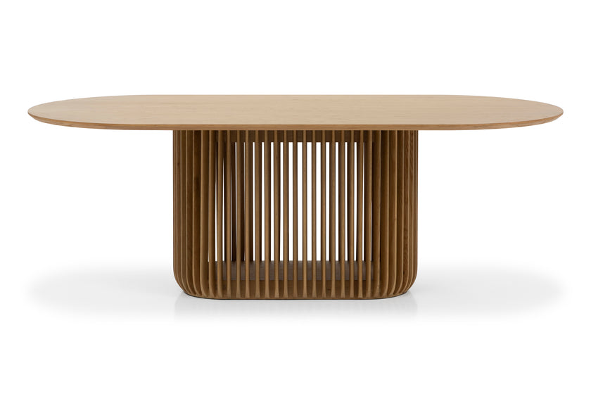 CDT10670-CU 2.2m Oval Dining Table - Natural