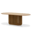 CDT10670-CU 2.2m Oval Dining Table - Natural