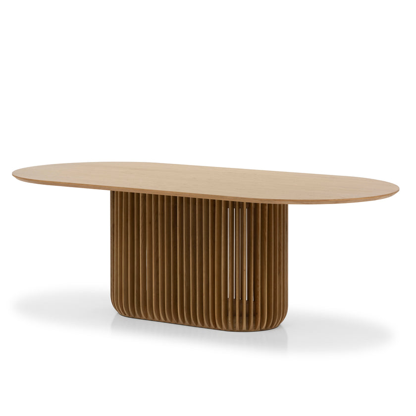 CDT10670-CU 2.2m Oval Dining Table - Natural