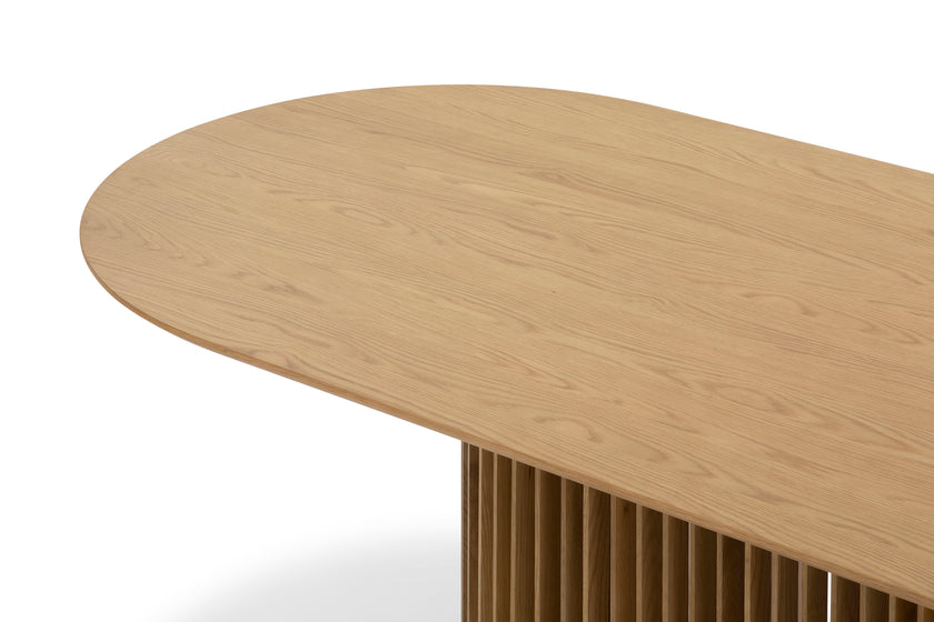 CDT10670-CU 2.2m Oval Dining Table - Natural