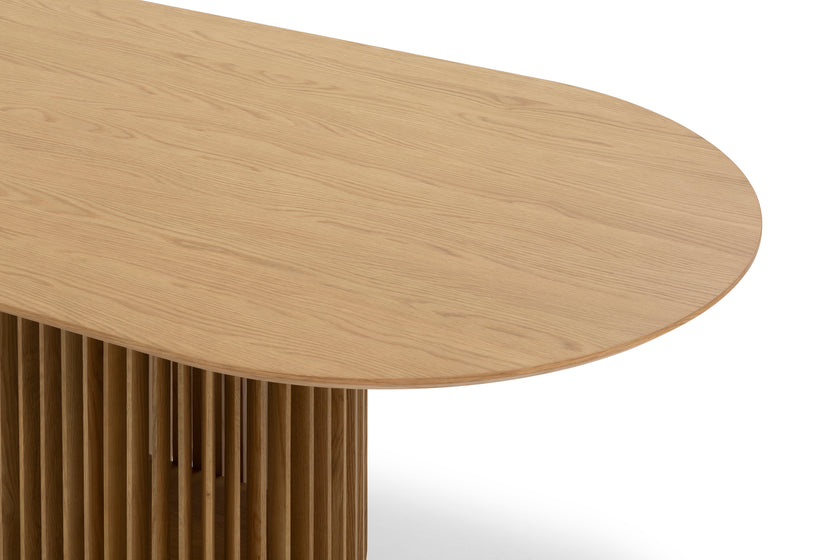 CDT10670-CU 2.2m Oval Dining Table - Natural