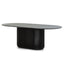 CDT10671-CU 2.2m Oval Dining Table - Black Stain
