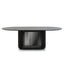 CDT10671-CU 2.2m Oval Dining Table - Black Stain
