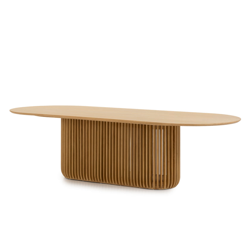 CDT10672-CU 2.8m Oval Dining Table - Natural