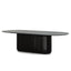 CDT10673-CU 2.8m Oval Dining Table - Black Stain