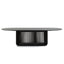 CDT10673-CU 2.8m Oval Dining Table - Black Stain