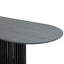 CDT10673-CU 2.8m Oval Dining Table - Black Stain