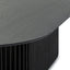CDT10673-CU 2.8m Oval Dining Table - Black Stain