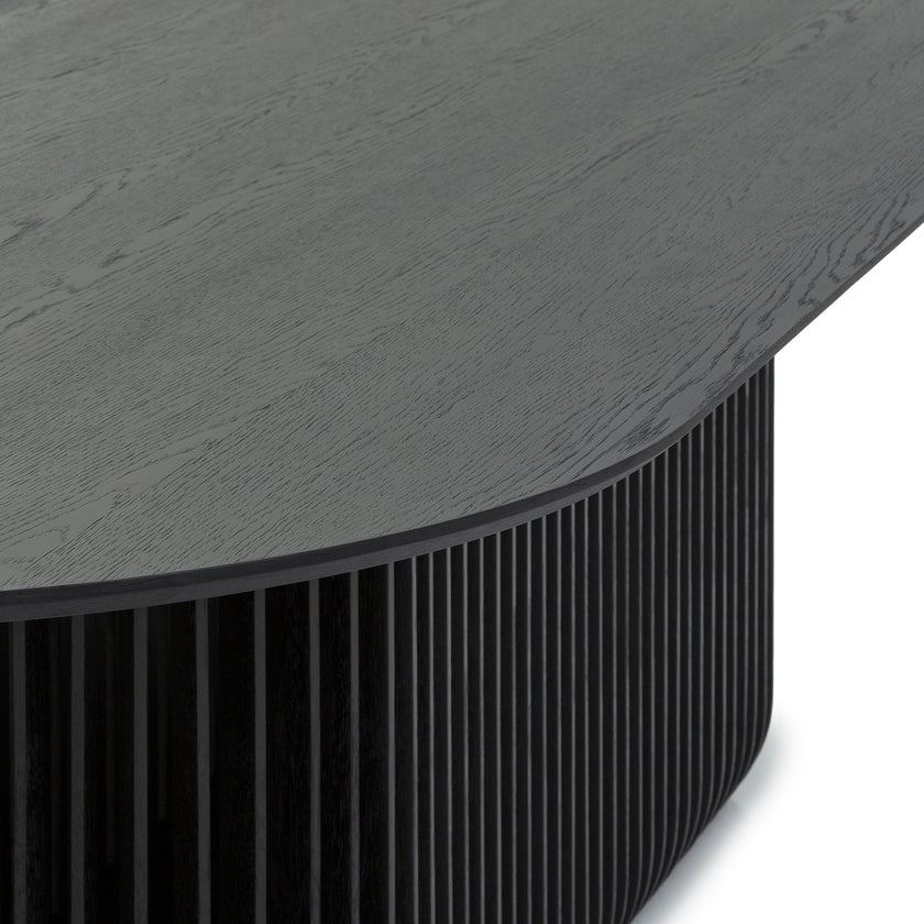 CDT10673-CU 2.8m Oval Dining Table - Black Stain