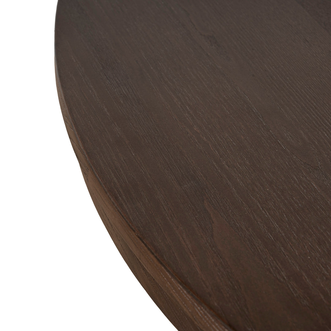 CDT10892-NI 1.2m Round Elm Dining Table - W... | Calibre Furniture