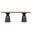 CDT10894-NI 2.2m Elm Dining Table - Walnut