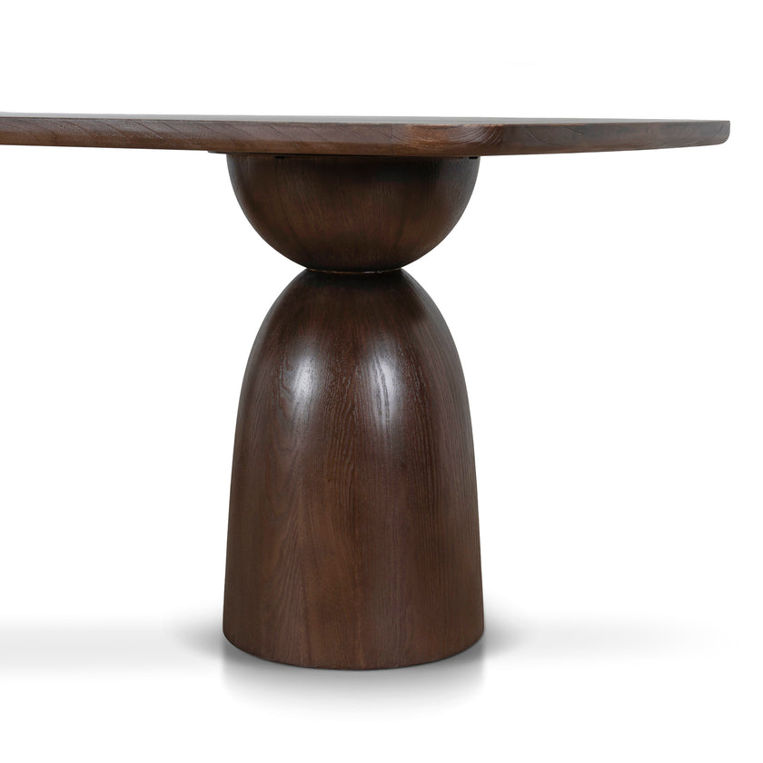 CDT10894-NI 2.2m Elm Dining Table - Walnut