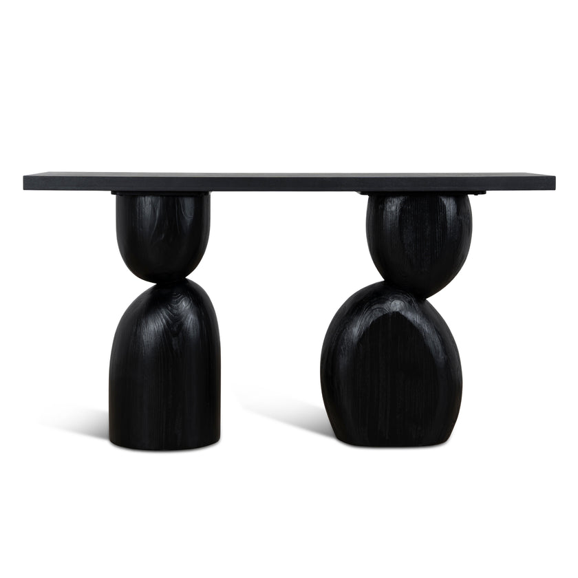 CDT10897-NI 1.6m Elm Console Table - Full Black