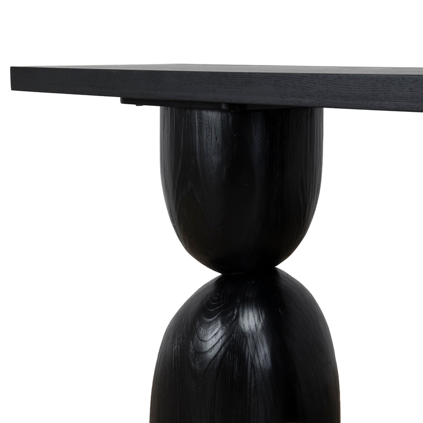 CDT10897-NI 1.6m Elm Console Table - Full Black