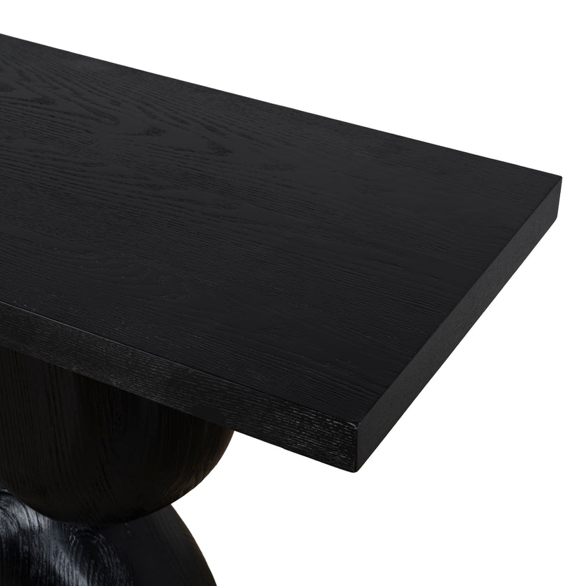 CDT10897-NI 1.6m Elm Console Table - Full Black