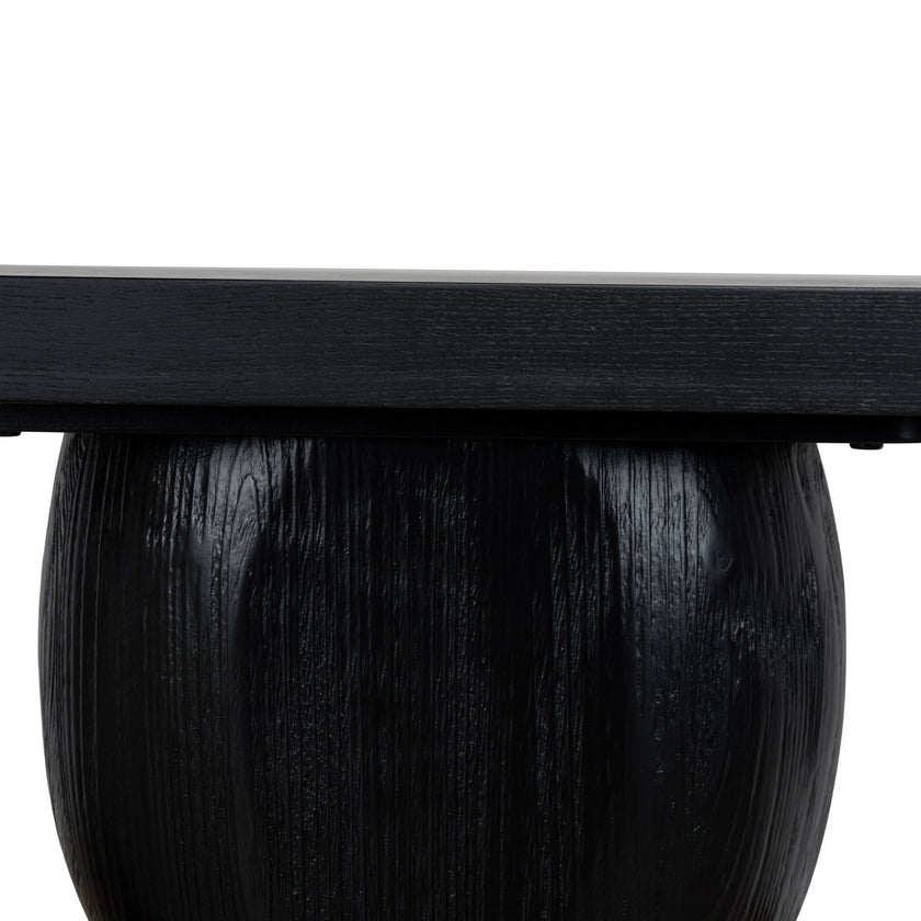 CDT10897-NI 1.6m Elm Console Table - Full Black