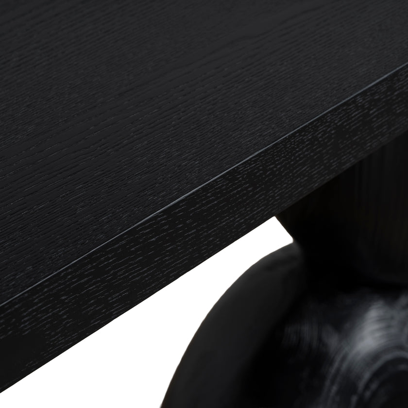 CDT10897-NI 1.6m Elm Console Table - Full Black
