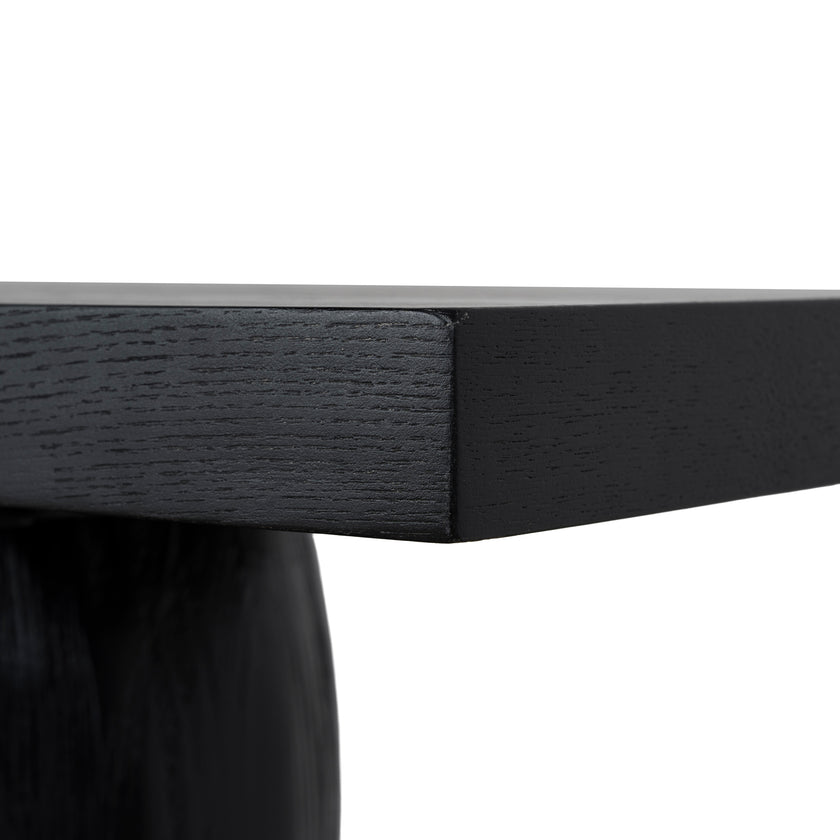 CDT10897-NI 1.6m Elm Console Table - Full Black