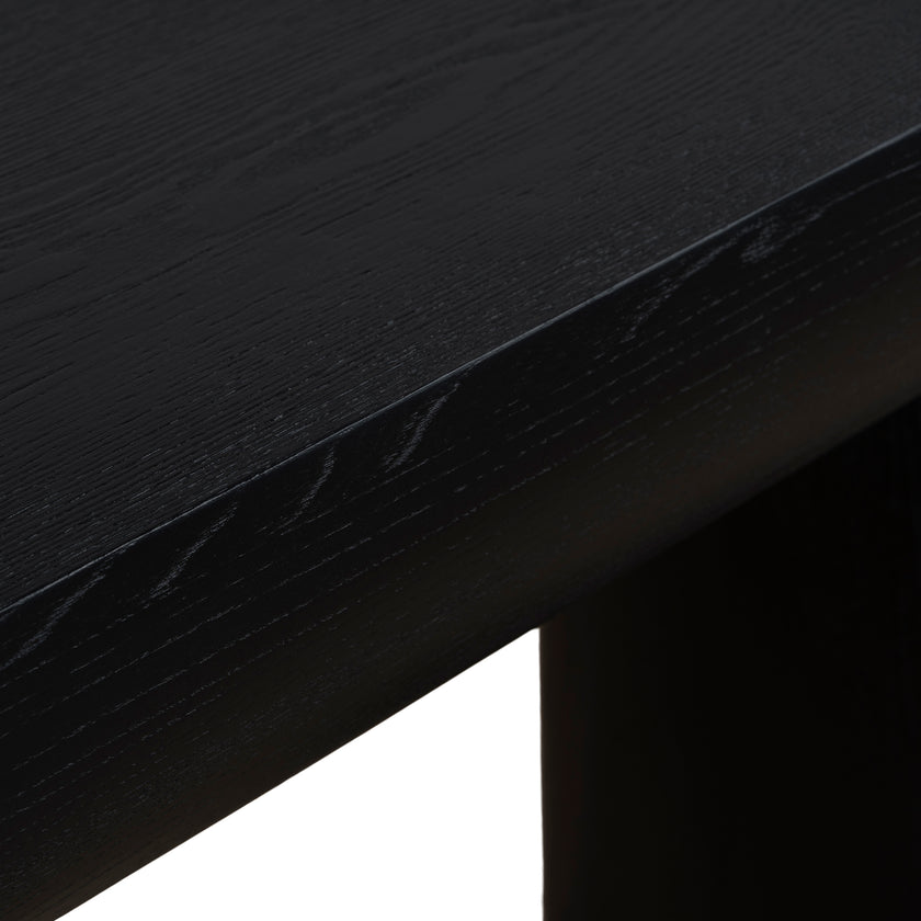 CDT10901-NI 1.8m Elm Console Table - Full Black