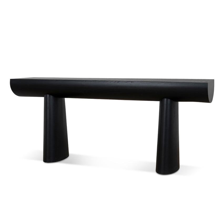 CDT10901-NI 1.8m Elm Console Table - Full Black