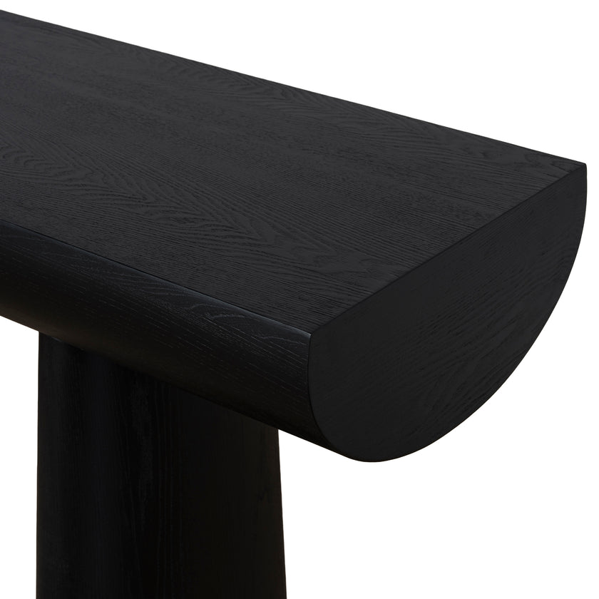 CDT10901-NI 1.8m Elm Console Table - Full Black
