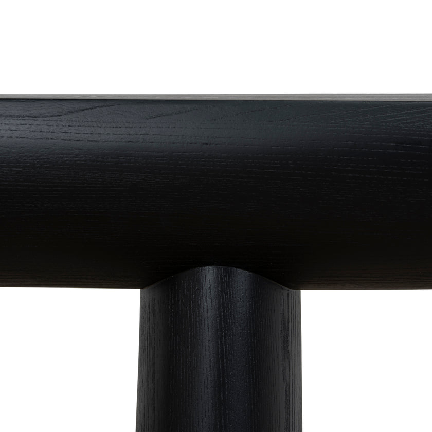 CDT10901-NI 1.8m Elm Console Table - Full Black