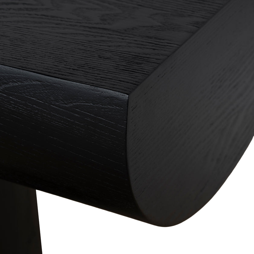 CDT10901-NI 1.8m Elm Console Table - Full Black