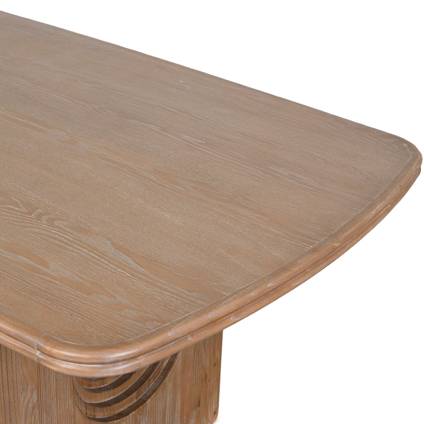 CDT10903-NI 2.4m Elm Dining Table - Natural