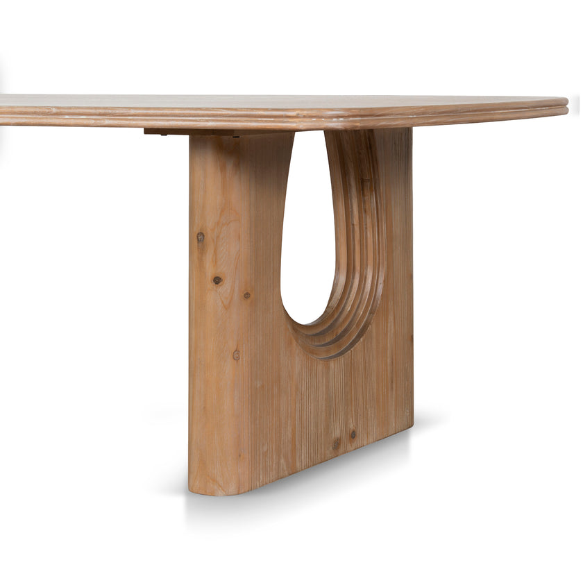 CDT10903-NI 2.4m Elm Dining Table - Natural