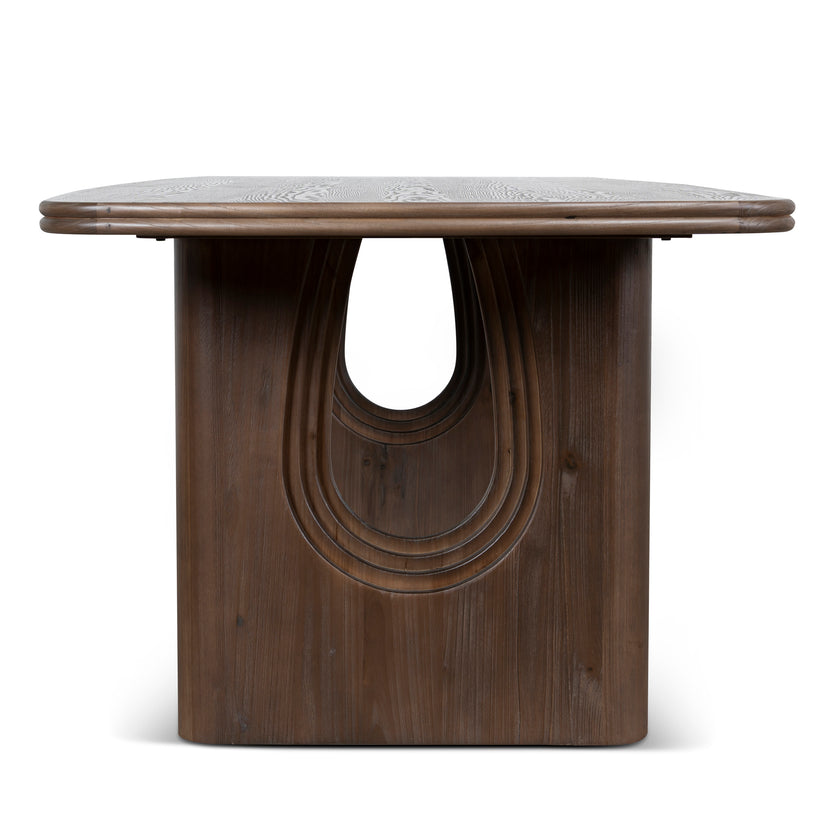 CDT10904-NI 2.4m Elm Dining Table - Walnut