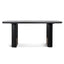 CDT10907-NI 1.8m Elm Dining Table - Full Black