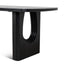 CDT10907-NI 1.8m Elm Dining Table - Full Black