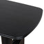 CDT10907-NI 1.8m Elm Dining Table - Full Black