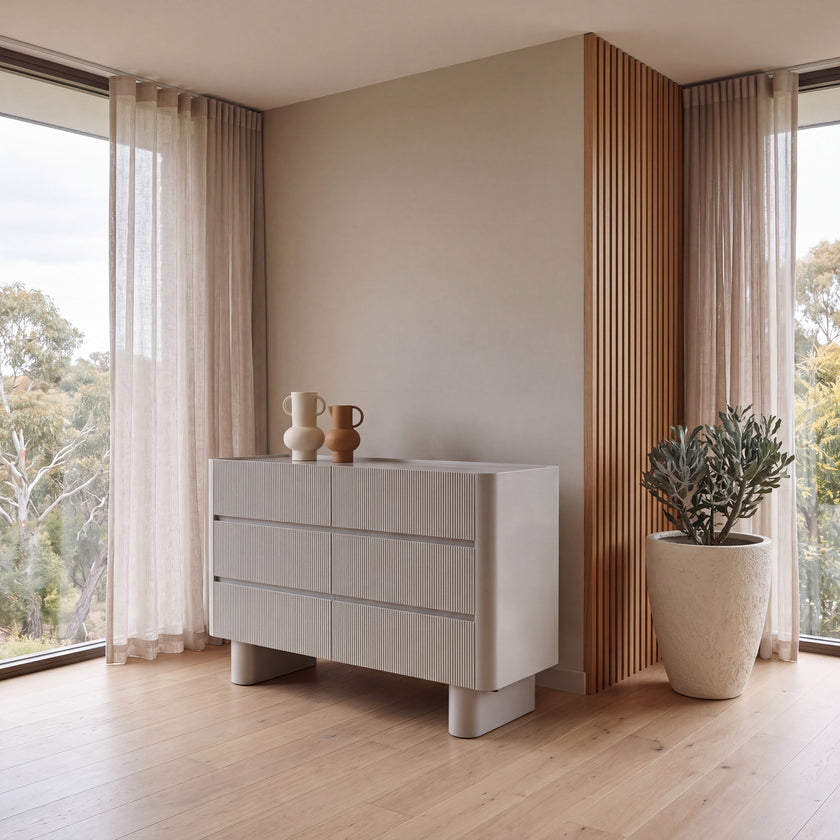 CDT10963-IG 1.2m Chest of Drawer - Warm Grey