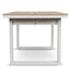 CDT12051-ID 1.6m Sand White Outdoor Dining Table - Natural