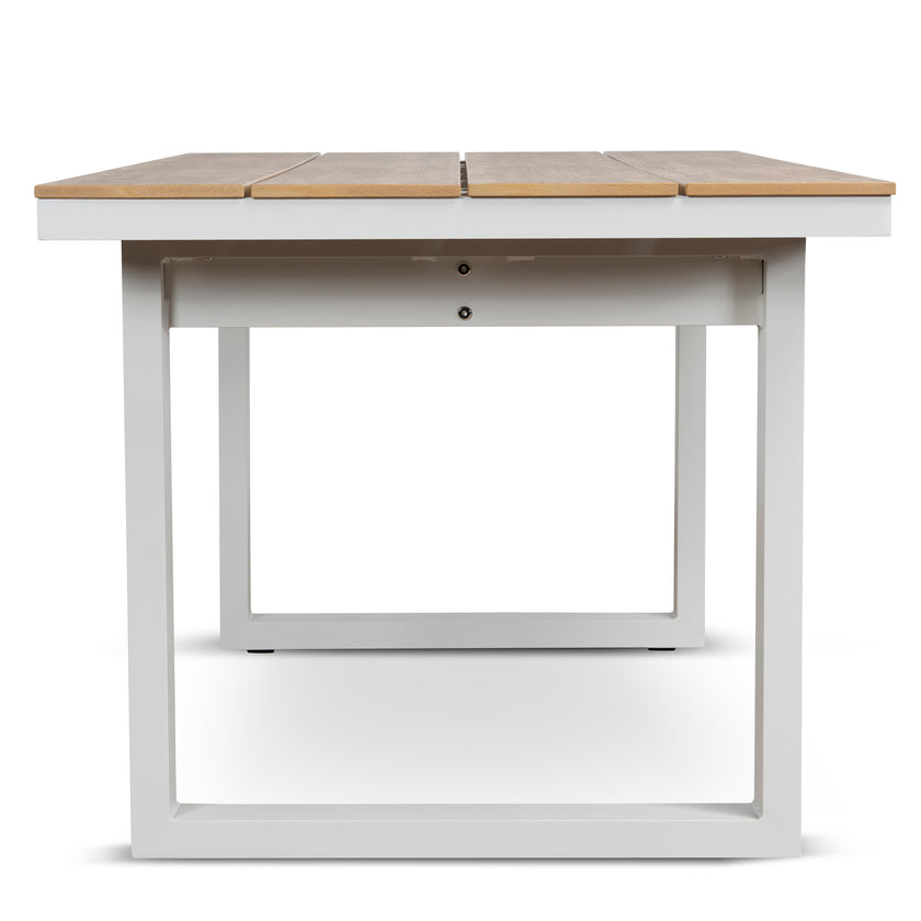 CDT12051-ID 1.6m Sand White Outdoor Dining Table - Natural