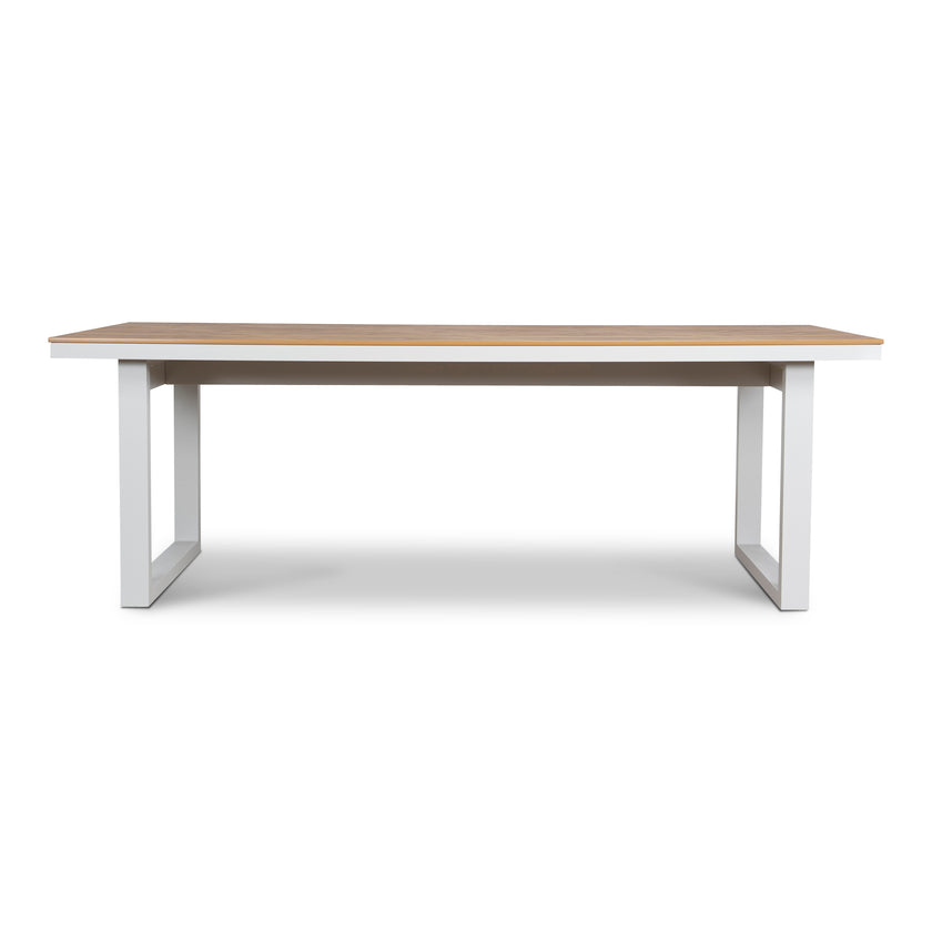 CDT12052-ID 2.3m Sand White Outdoor Dining Table - Natural