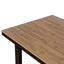 CDT12053-ID 1.6m Black Outdoor Dining Table - Natural