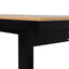CDT12053-ID 1.6m Black Outdoor Dining Table - Natural