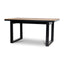 CDT12053-ID 1.6m Black Outdoor Dining Table - Natural
