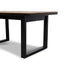 CDT12053-ID 1.6m Black Outdoor Dining Table - Natural