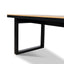 CDT12053-ID 1.6m Black Outdoor Dining Table - Natural