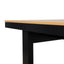 CDT12054-ID 2.3m Black Outdoor Dining Table - Natural