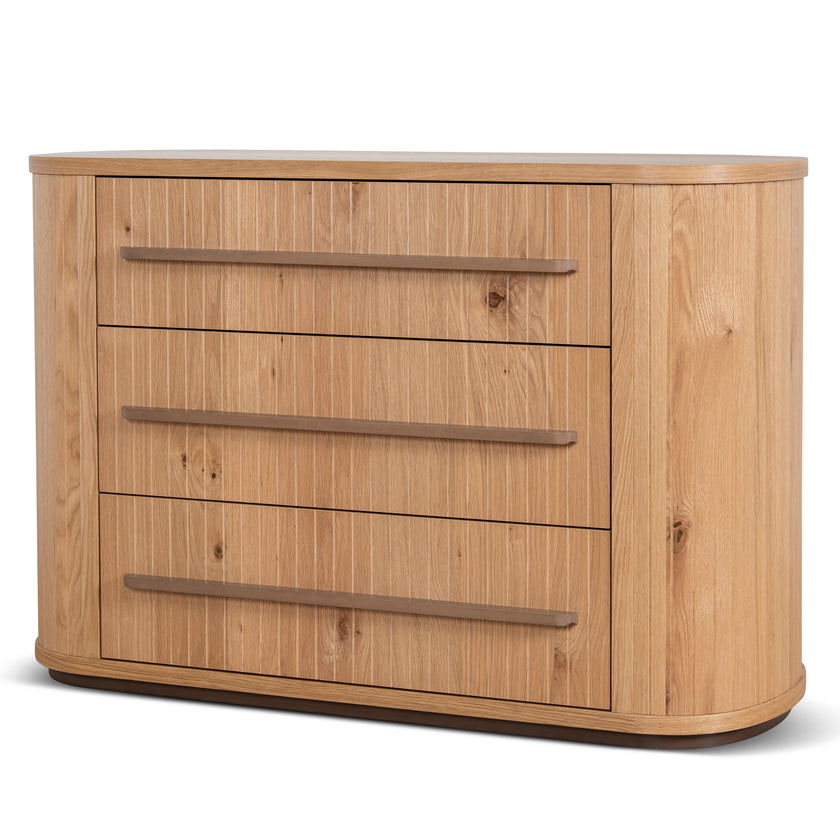 CDT12111-VN Chest of 3 Drawers - Knotty Oak