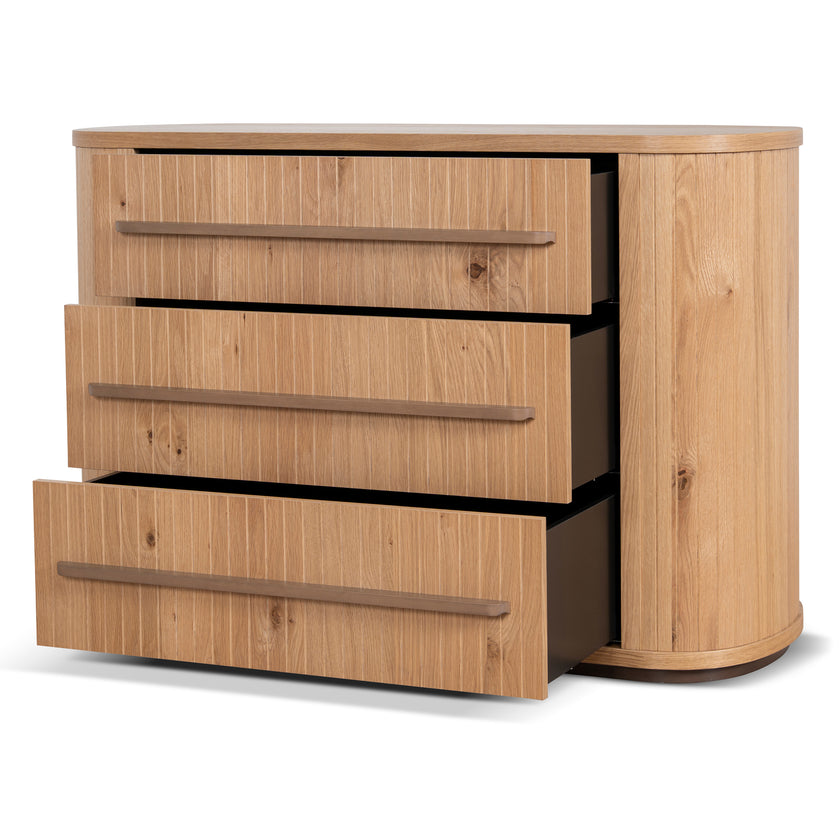 CDT12111-VN Chest of 3 Drawers - Knotty Oak