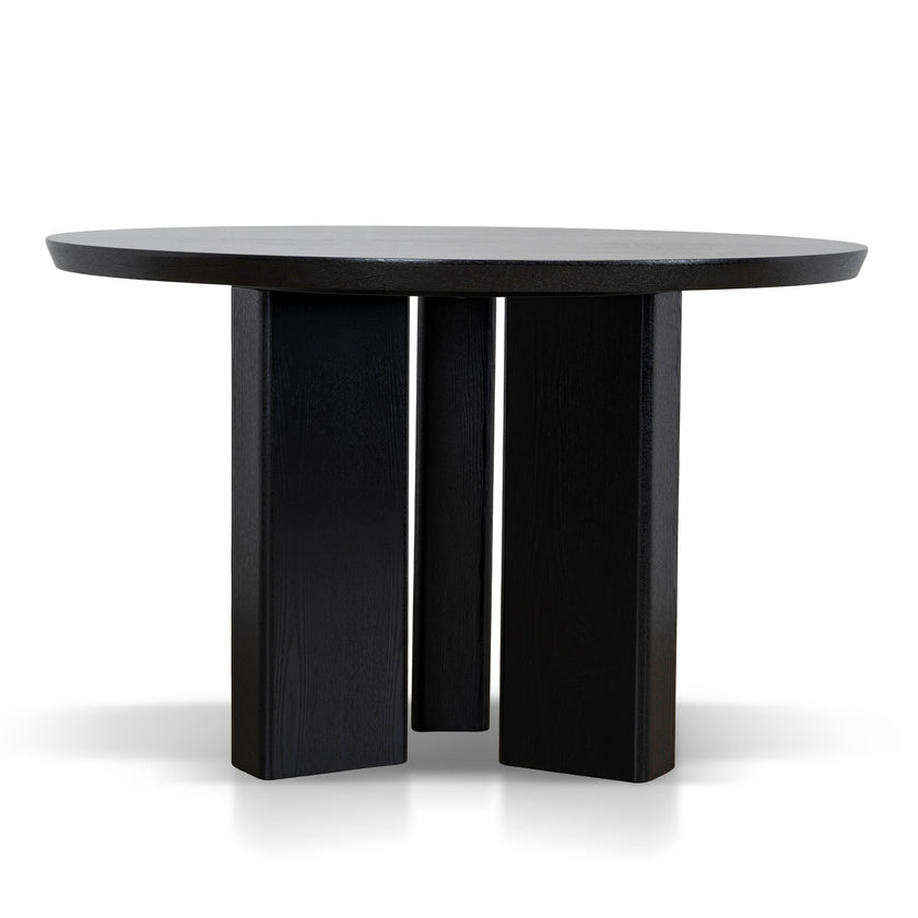 CDT12123-CI 1.2m Round Dining Table - Full Black