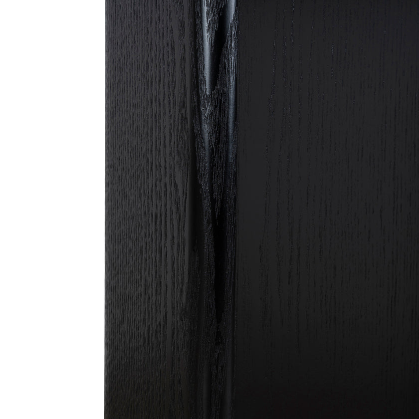 CDT12123-CI 1.2m Round Dining Table - Full Black