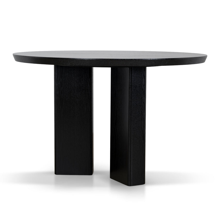 CDT12123-CI 1.2m Round Dining Table - Full Black
