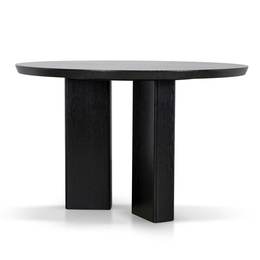 CDT12123-CI 1.2m Round Dining Table - Full Black